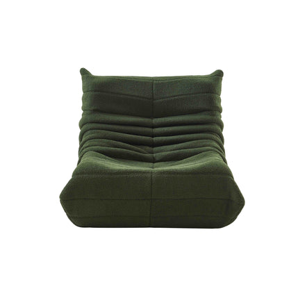 Relaxfauteuil – Lounge Fauteuil – Zitzakstoel – Lazy Chair – Armstoel – Verstelbaar – Afneembare Kussens – Extra Dikke Padding – Groen