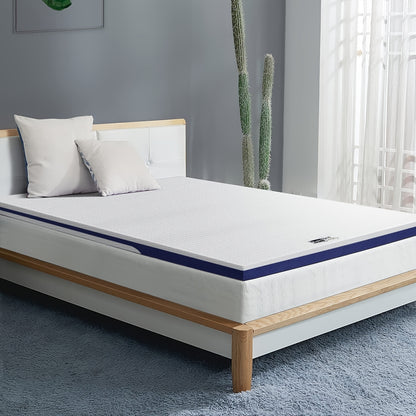 BedStory Topper 160 X 200cm, 5cm High, H4 Mattress Topper Made Of Cold Foam, Washable Cover Mattress Topper for Caravan Sofa Bed Box Spring Bed