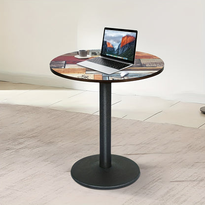 60x60x72cm Round Pedestal Table - 4-Seater Commercial Grade Solid Wood Modern Round Dining Table with Sturdy Central Base, Space-Saving Design for Restaurants, Cafes, Bistros & Home Use - Ideal for Small Spaces, Durable & Eas