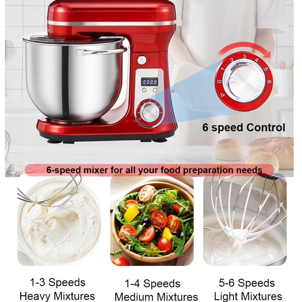 Keukenmixer – Keukenmachine – Keukenrobot – Handmixer – Standmixer – 1200W Motor – 6L RVS Mengkom