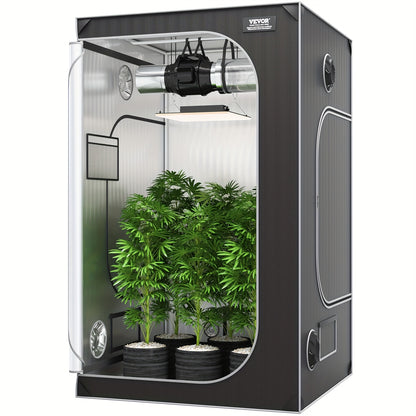 Kweektent – Groei Tent – Planten Tent – Hydroponic Tent – Binnentuin Tent – 122x122x203 cm – 2000D Mylar Reflecterend Materiaal