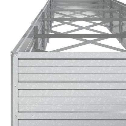 Verhoogde Plantenbak – Verhoogd Tuinbed – Bloembak – Kweekbak – Moestuinbak – Gegalvaniseerd Staal – 480x80x45 cm – Weerbestendig & Duurzaam