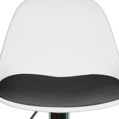 8pcs Adjustable Bar Stool Set, Electroplating, PU Seat Cushion, Swivel Seat, Height Adjustable 55-75 Cm