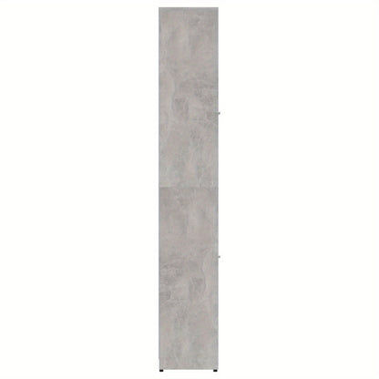 Badkamerkast – Opbergkast – Kolomkast – Kast Met Deuren – Smalle Badkamerkast – Beton Grijs – 30x30x183,5 cm – Gemaakt Van Hygiënisch Kunstmatig Hout