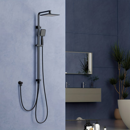 Complete Douchesysteem – Thermostaatkraan – Doucheset – Badmengkraan – Handdouche – Koper – Temperatuurregeling Zonder Elektriciteit – Eenvoudige Wandmontage