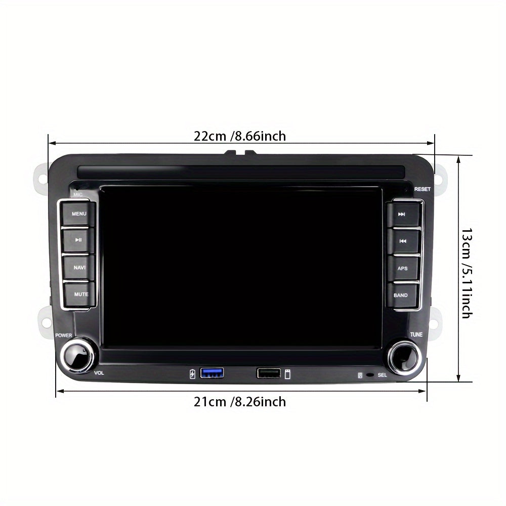 Complete Autoradio – Autospeaker – Navigatiesysteem – Multimedia Systeem – Bluetooth Radio – 7-inch Touchscreen – AHD Achteruitrijcamera + DVR Opnamefunctie