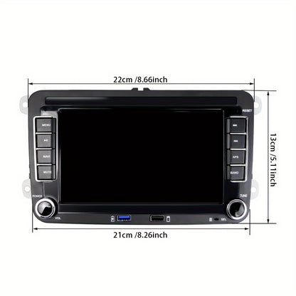 Complete Autoradio – Autospeaker – Navigatiesysteem – Multimedia Systeem – Bluetooth Radio – 7-inch Touchscreen – AHD Achteruitrijcamera + DVR Opnamefunctie