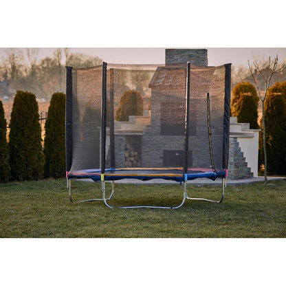 Tuintrampoline – Kindertrampoline – Springtoestel – Buitenspeelgoed – Trampoline Rond – Ø 312 cm – Veiligheidsnet met Ritssluiting – Max. Belastbaarheid 150 kg