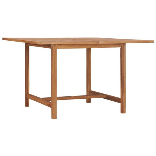 Moderne Tuin-Eettafel – Tuinmeubel – Buiten Tafel – Terrastafel – Houten Eettafel – Massief Teakhout – Weerbestendig – 110x110x75 cm