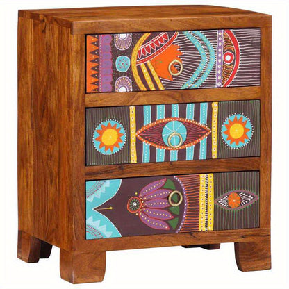 Dressoir – Opbergkast – Ladekast – Woonkamerkast – Buffetkast – Massief Acaciahout – Compact 50x35x60 cm – Veelzijdig In Gebruik