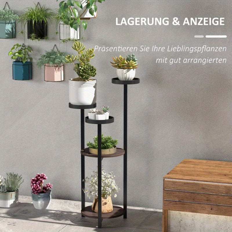Plantenrek – Plantenstandaard – Plantentrap – Bloemenrek – Plantenetagere – 5 Lagen – Stevige Poten – Ruimtebesparend Verticaal Design