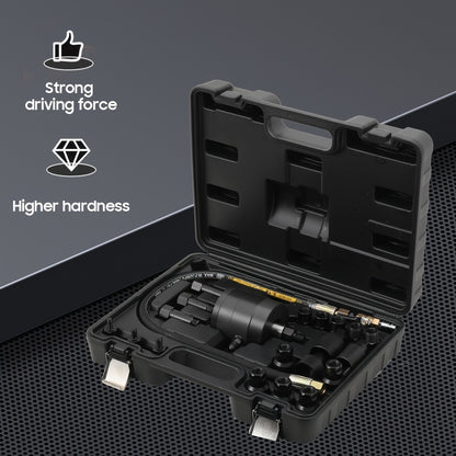 Dieselinjector Trekker – Pneumatische Injector Trekkerset – Injectorverwijderaar – Diesel Injector Verwijderaar – Pneumatische Injector Losser – Zwart – Stalen Constructie – Variabele Luchtdruk 5-8 Bar