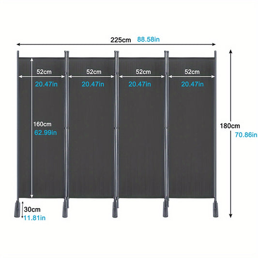 Paravent Paravents Room Divider Windshield Spanish Anthracite/Beige Foldable Partition Balcony Privacy Screen Partition Wall