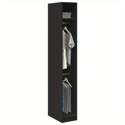 Wardrobe 30X50X200 Cm Treated Wood Black