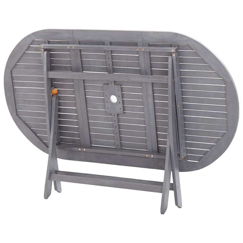 Tuintafel Inklapbaar – Opvouwbare Tuinset – Buitentafel – Picknicktafel – Campingtafel – Stevig Acaciahout – 160x85x75 cm