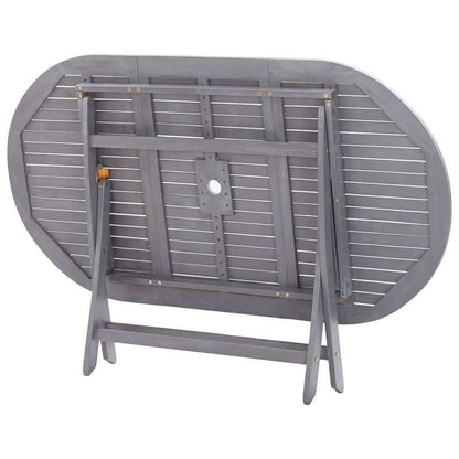 Tuintafel Inklapbaar – Opvouwbare Tuinset – Buitentafel – Picknicktafel – Campingtafel – Stevig Acaciahout – 160x85x75 cm
