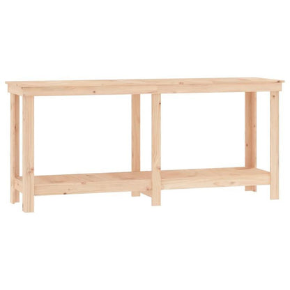 Werkbank – Werktafel – Klusbank – Houten Werkplek – Opbergmeubel – Stevig Massief Vurenhout – Groot Werkblad 180x50 cm
