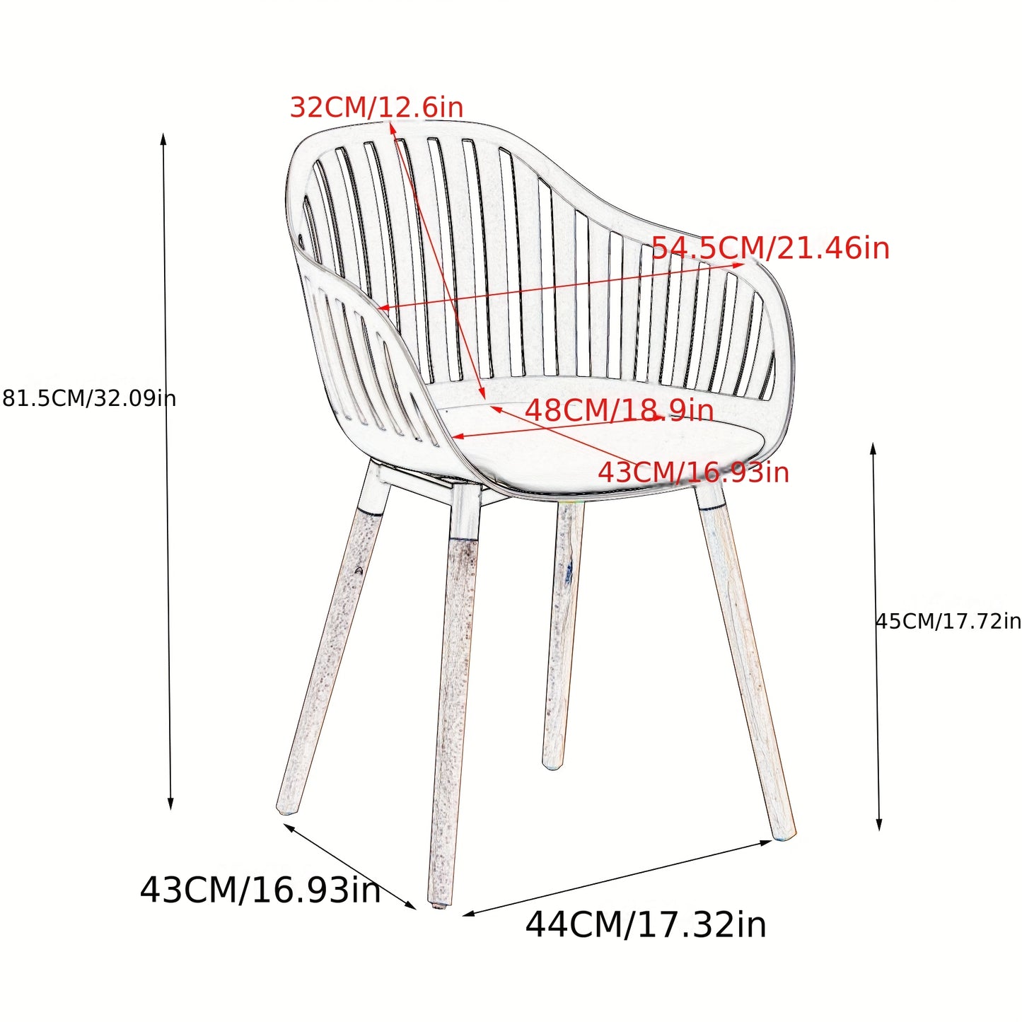 Eetkamerstoelen – Stoelen Set – Design Stoel – Nordic Stoelen – Witte Stoelen – Ergonomisch Comfort – Uitneembare Sponsvulling