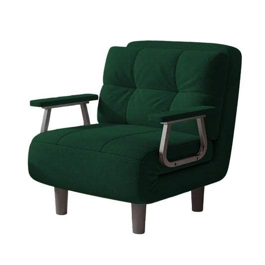 4-in-1 Multifunctionele Klapstoel – Sta Stoel Relaxstoel Ligstoel – Groen – Verstelbare Rugleuning 5-Posities – Stevig Stalen Frame