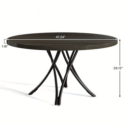 Console Tafel – Sidetable – Haltafel – Wandtafel – Opbergmeubel – Rustiek Industrieel Design – Eiken Grijs Afgewerkt Hout – Geometrisch Metalen Frame – Max. 99,79 KG Belasting – Eenvoudige Montage