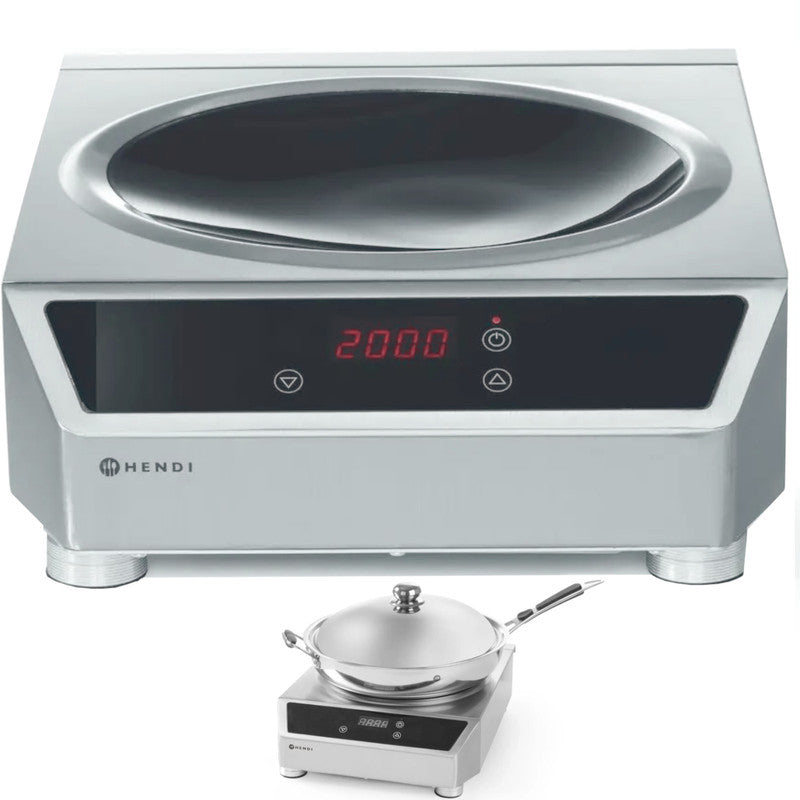 Induction Cooker Wok Induction Profi Line 3500W - Hendi 239766 - QUORE