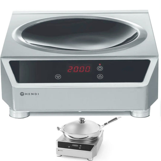 Induction Cooker Wok Induction Profi Line 3500W - Hendi 239766 - QUORE