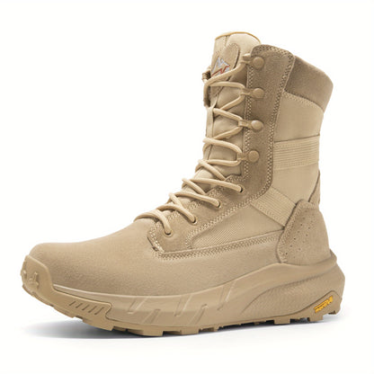 Hikinglaarzen – Outdoorschoenen – Outdoorlaarzen – Wandelschoenen – Tactische Boots – Lichtgewicht – Ademend – Antislip – Maat 44 – Beige