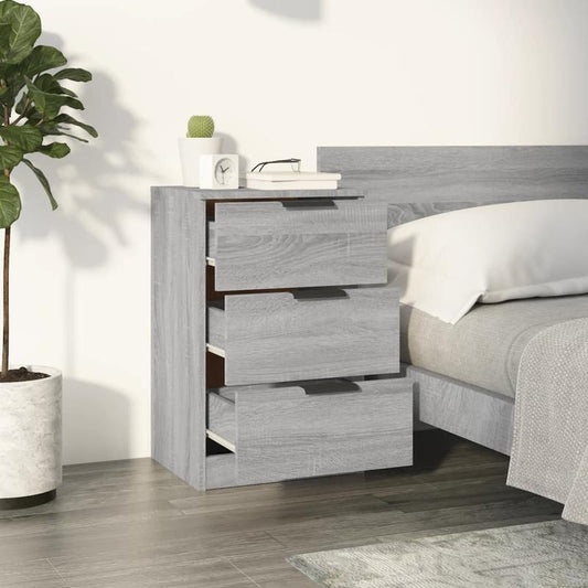 Bedside Tables – Nachtkastjes – Opbergkastjes – Lockers – Opbergkasten – Grijs – 40x36x65 cm – Krasbestendig – Stijlvol Design