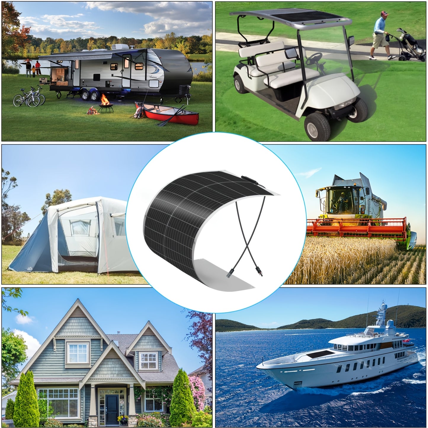 Zonnepaneel – Solar Panel – Zonnepanelen – Zonnecel – Zonne-energie – 200W Flexibel – 2x 100W Monokristallijn – Hoog Rendement – Weerbestendig & Duurzaam