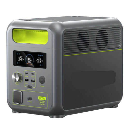 Draagbare Powerstation – Portable Accu – Mobiele Batterij – Powerbank – Externe Accu – 1024Wh Capaciteit – 2400W Piekvermogen