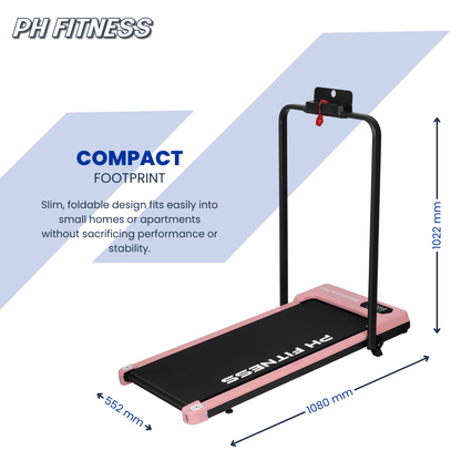 Loopband – Wandelband – Walking Pad – Hardloopband – Treadmill – Inklapbaar Design – 1,3 PK Motor 1-8 km/u – Bluetooth Met FitShow App