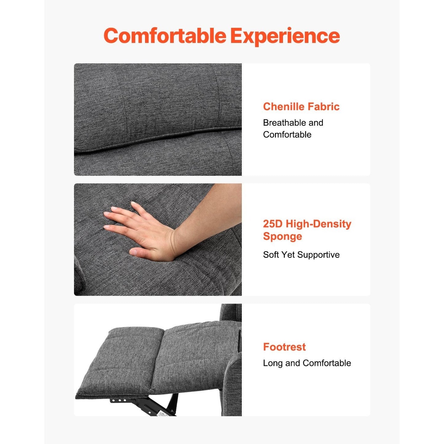 Liftstoel – Relaxfauteuil – Elektrische Stoel – Powerlift – Verstelbare Stoel – Verwarmde Lendensteun – Dubbele Motoren met Afstandsbediening