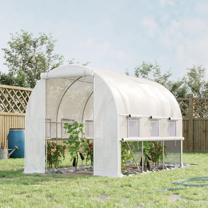 Kas – Tuinkas – Kweekkas – Foliekas – Tuintunnel – 6 m² Oppervlak – Gegalvaniseerd Stalen Frame