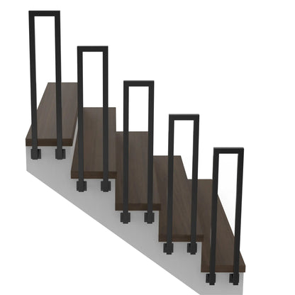 Trapleuning – Balustrade – Leuning – Stootbalk – Binnen Buiten – RVS Staal – U-Vorm 85-100 cm