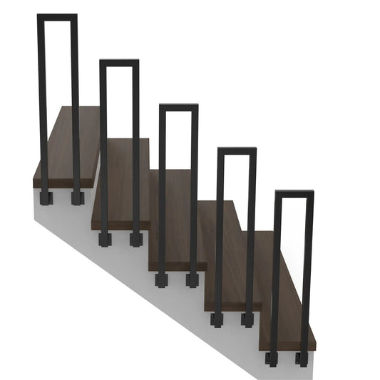 Trapleuning – Balustrade – Leuning – Stootbalk – Binnen Buiten – RVS Staal – U-Vorm 85-100 cm