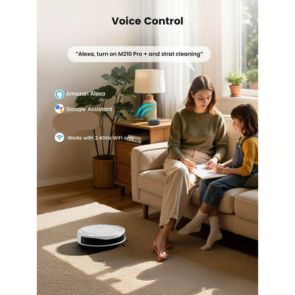 Robotstofzuiger – Slimme Stofzuiger – Dweilrobot – Automatische Stofzuiger – Huisdierreiniger – 2600 mAh Lithium Accu – Anti-Klit Technologie – Wit