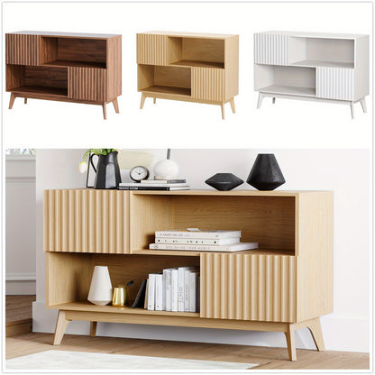 Sidetable – Wandtafel – Consoletafel – Haltafel – Dressoir – Industrieel Design – Hout Metaal – Softclose Deuren – 100x38x77 cm