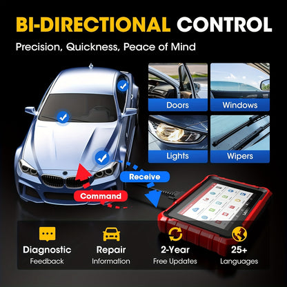 Autodiagnoseapparaat – Diagnose Tool – Auto Scanner – Foutcode Lezer – Reparatie Scanner – Dual-Channel Diagnose – 38+ Servicefuncties – ECU-Codering – CANFD & DoIP Ondersteuning