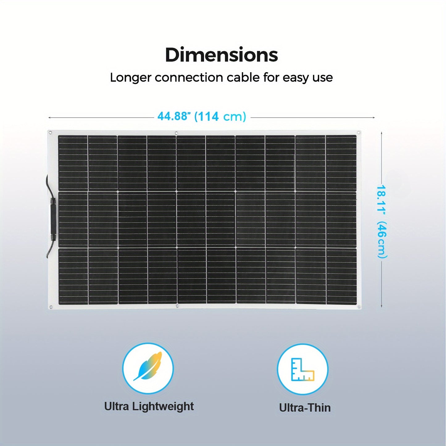 Flexibel Zonnepaneel – Zonnecel Paneel – Zonne-energie Paneel – Solar Panel Set – Camping Zonnepaneel – 2x100W Monokristallijn – Lichtgewicht En Weerbestendig