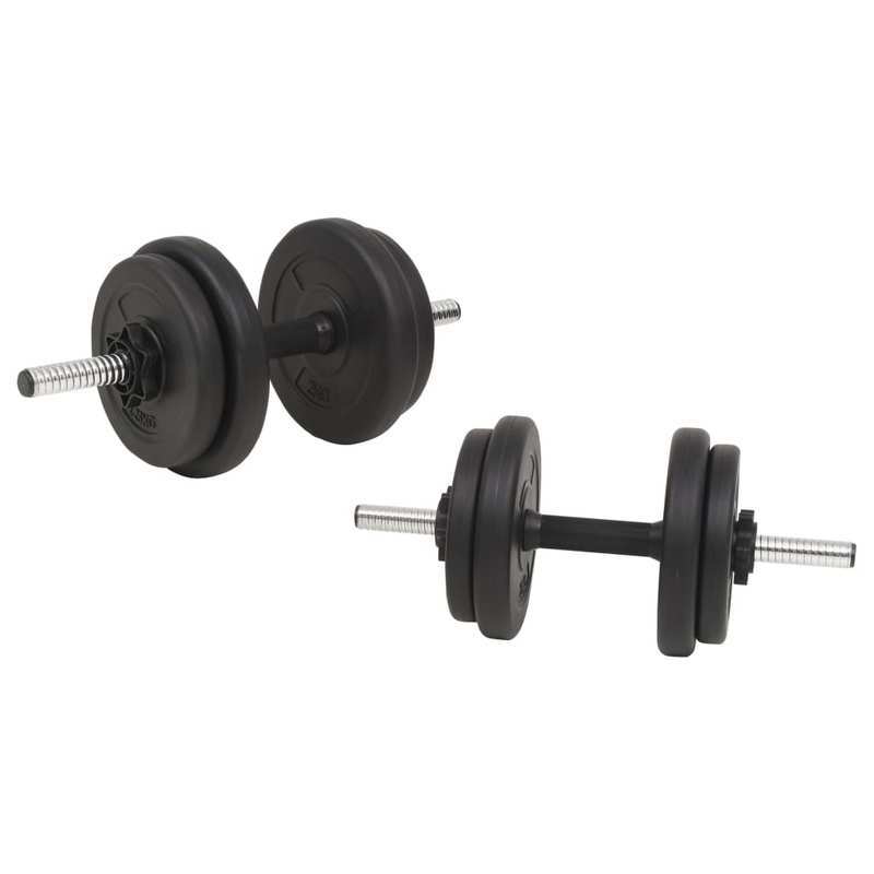 Langhantel- und Kurzhantel-Set 30kg – Halterstange – Gewichtsscheiben – Hantelscheiben – Kurz-Hantelstange – Robuste Verarbeitung – Vielseitiges Fitnesszubehör