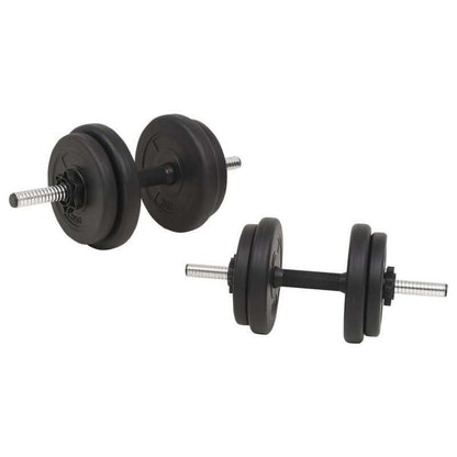 Langhantel- und Kurzhantel-Set 30kg – Halterstange – Gewichtsscheiben – Hantelscheiben – Kurz-Hantelstange – Robuste Verarbeitung – Vielseitiges Fitnesszubehör