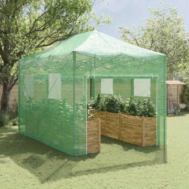 Kweekkas – Tuinkas – Broeikas – Serre – Plantenkas – Walk-In Serre Met Pop-Up Frame – Ruime Binnenkant 410x280x315 cm – Duurzaam Waterdicht PVC Materiaal