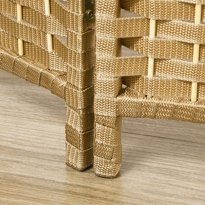 Kamerverdelers – Kamerscherm – Privacywand – Ruimteverdeler – Scheidingswand – Natuurlijk Hout – 4-delig – Opvouwbaar Design