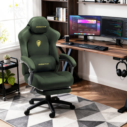 Gamingstoel Ergonomische Bureaustoel – Gaming Chair – Bureaustoel – Gamerstoel – Draaistoel – Verstelbare Hoge Rugleuning – Met Luxe Synthetisch Leer Bekleding – Met Metalen Frame