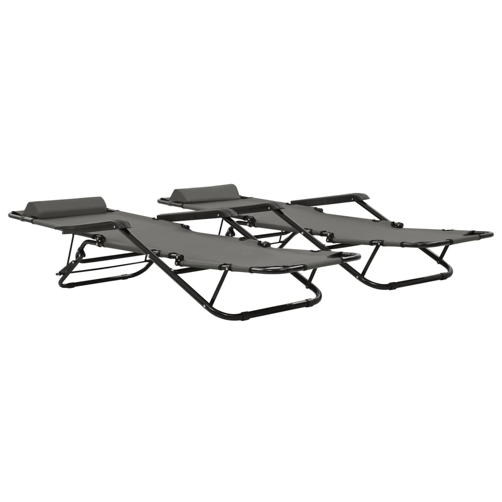 Ligstoelen – Opvouwbare Stoelen – Tuinmeubelen – Strandstoelen – Verstelbare Rugleuning – Weerbestendig Polyester