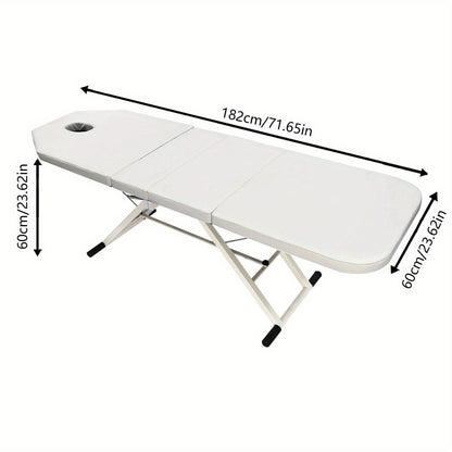 Massagebank – Massagetafel – Massagebed – Spa Bed – Wellnessbed – Wit – Extra Lang 180 cm – Draagkracht 250 kg