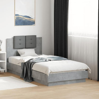 Bedframe – Bed – Slaapbed – Ledikant – Logeerbed – Massief Hardhout & Spaanplaat – 75x190 cm – Afneembaar Hoofdbord – Eenvoudige Montage Zonder Gereedschap