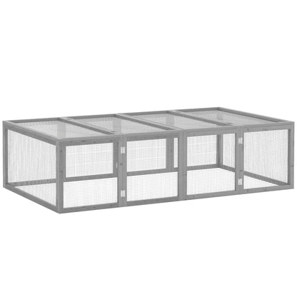 Caviahok – Knaagdierenhok – Buitenren – Dierenverblijf – Kooi – Vurenhouten Buitenverblijf – 181x100x48 cm – Waterafstotend & Weerbestendig