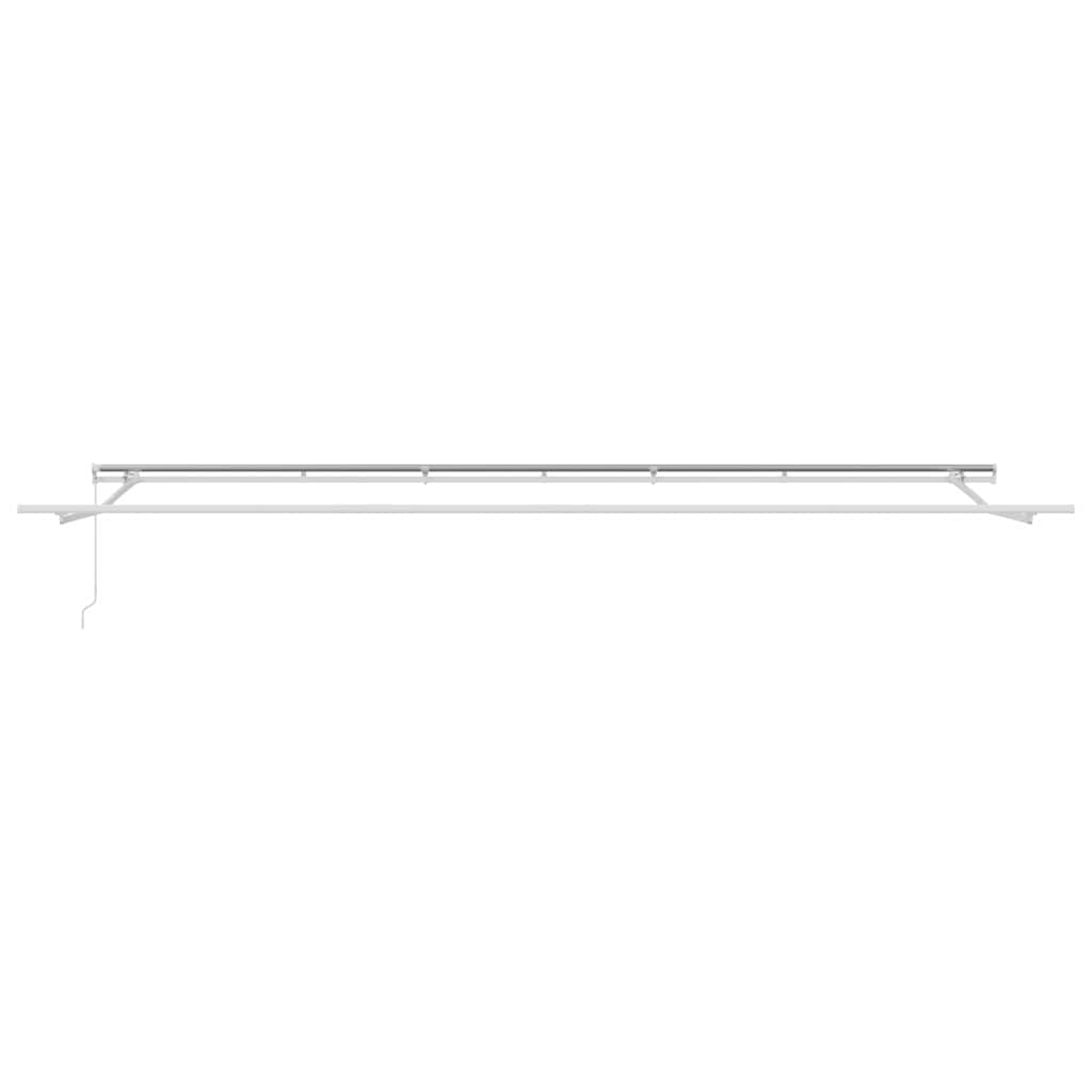 Zonnescherm – Zonwering – Parasol – Uitschuifbaar – Buitendoek – Handmatig Oprolbaar – UV-Bestendig – Waterafstotend – 300x300 cm – Geel-Witte Strepen