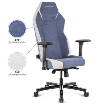 360° Draaibare Kantoor-Gamingstoel – Sapphire Blue Edition – Verstelbare Hoogte en Ergonomisch Design